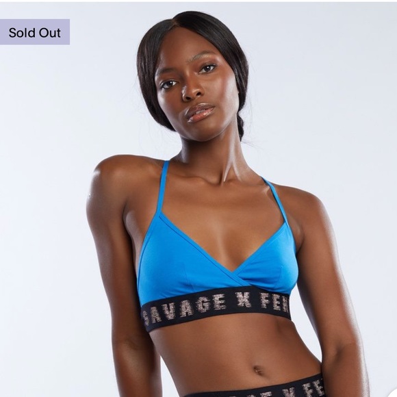 Savage X Fenty Intimates Sleepwear Nwt Savage X Fenty Bralette Small Electric Blue Poshmark